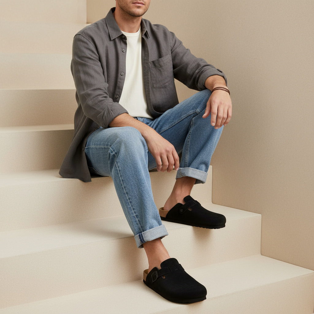 Haze Men's Leather Clog - view 51