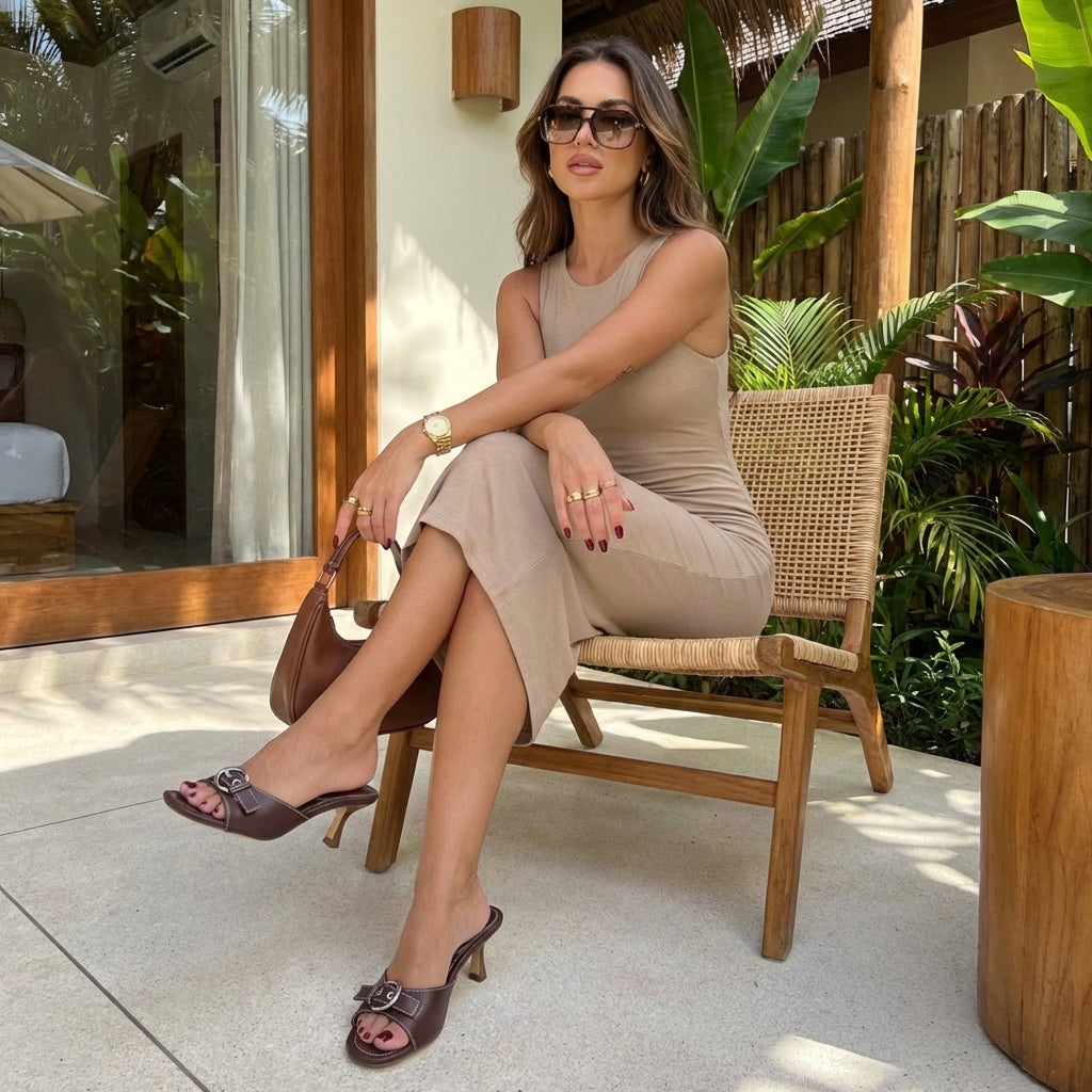 Belle Kitten Heel Sandals - view 19
