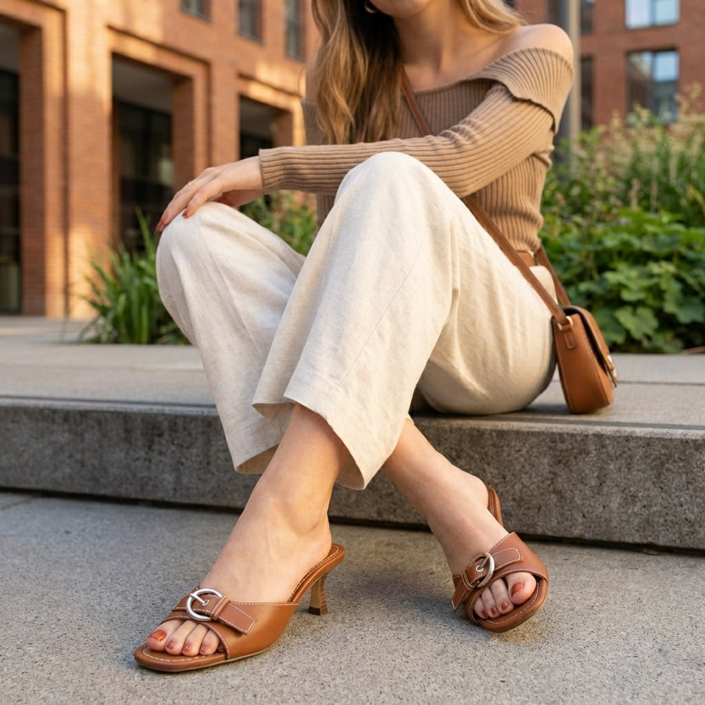 Belle Kitten Heel Sandals - view 27