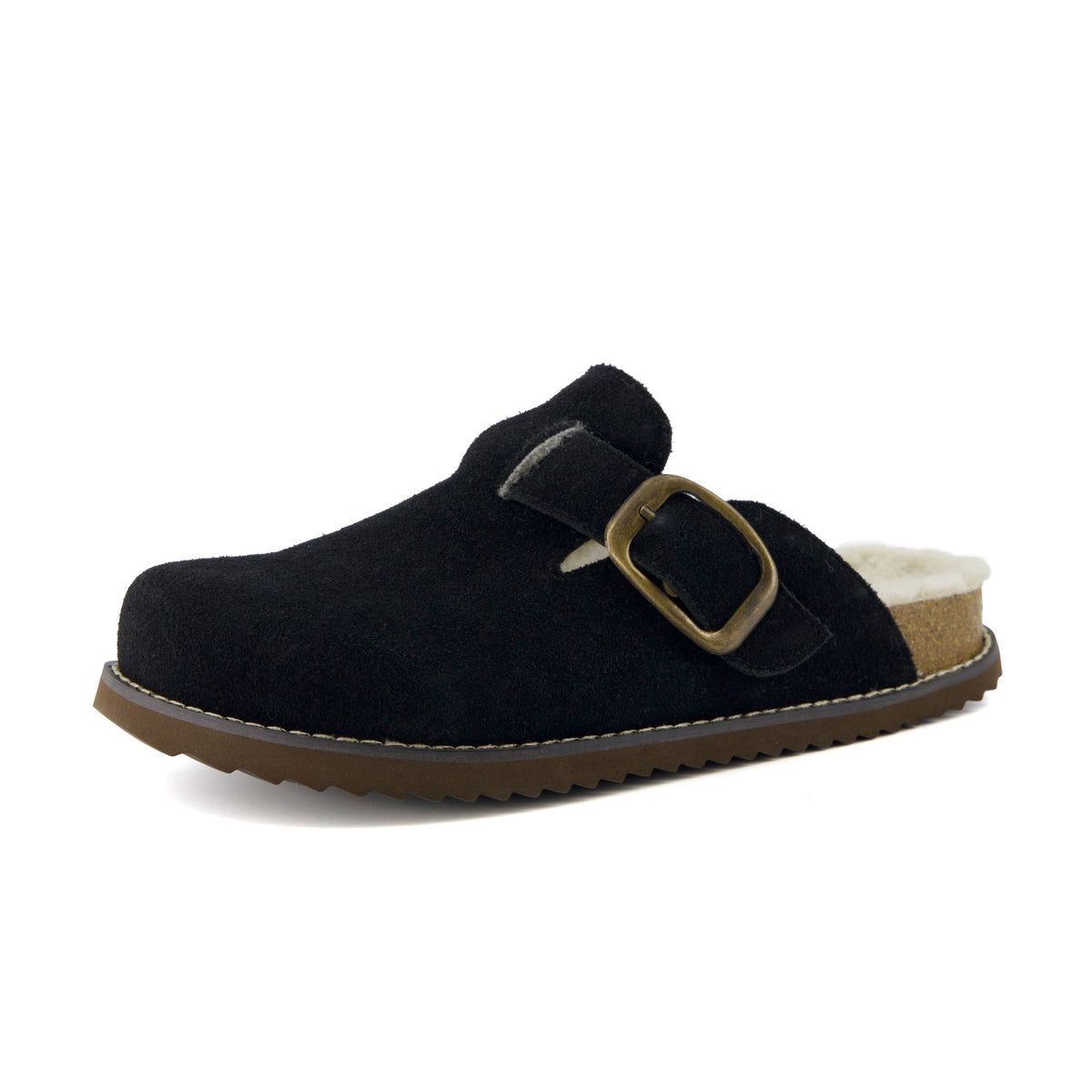 Blain Fur Genuine Suede Clogs - view 2