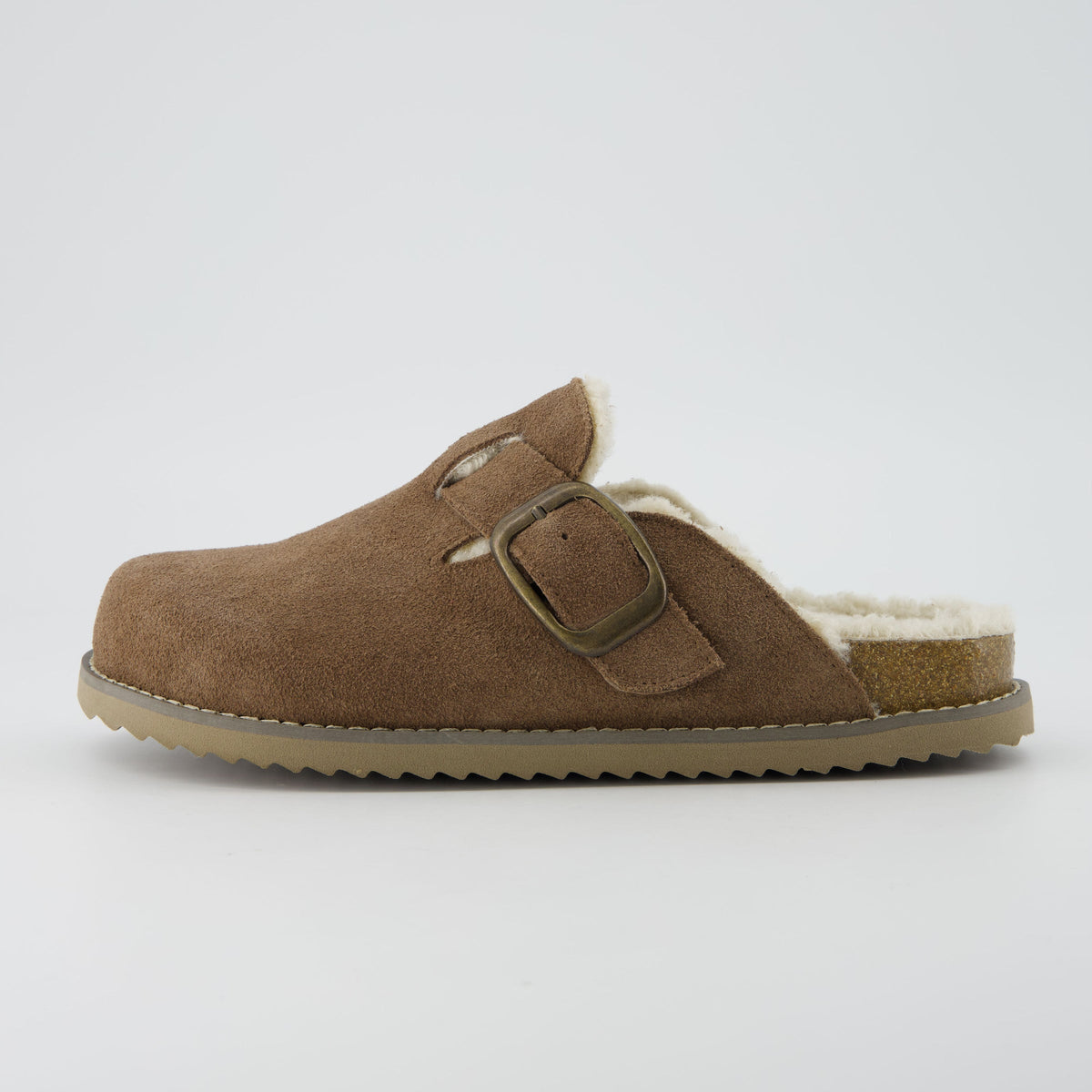 Blain Fur Genuine Suede Clogs - view 12