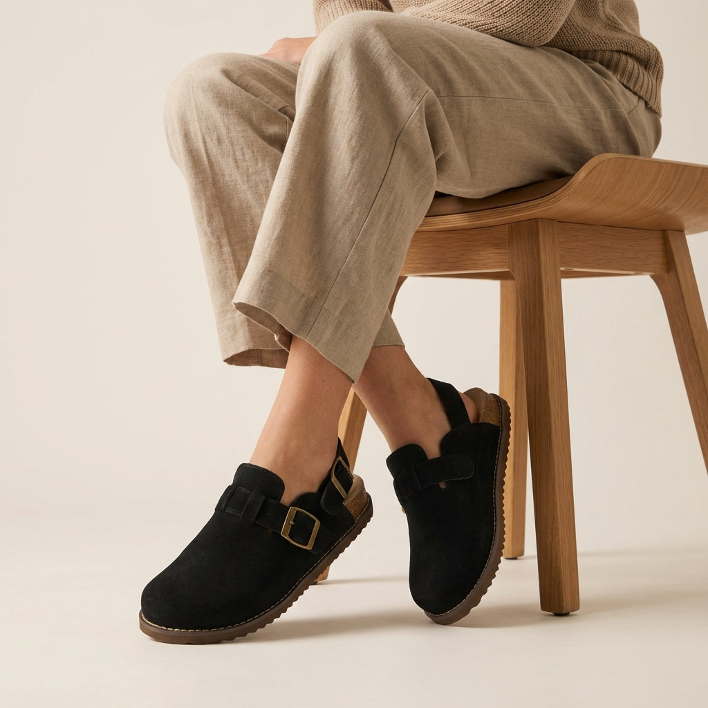 Brooklyn Suede Womens Slides - view 18