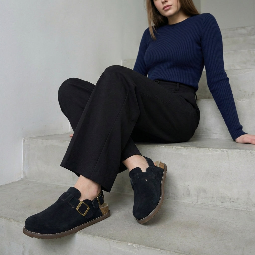 Brooklyn Suede Womens Slides - view 21