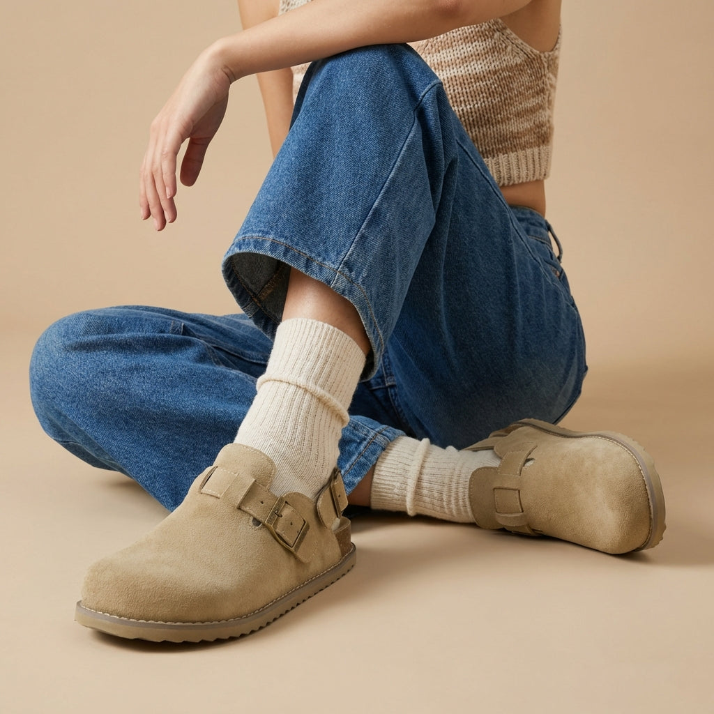 Brooklyn Suede Womens Slides - view 8