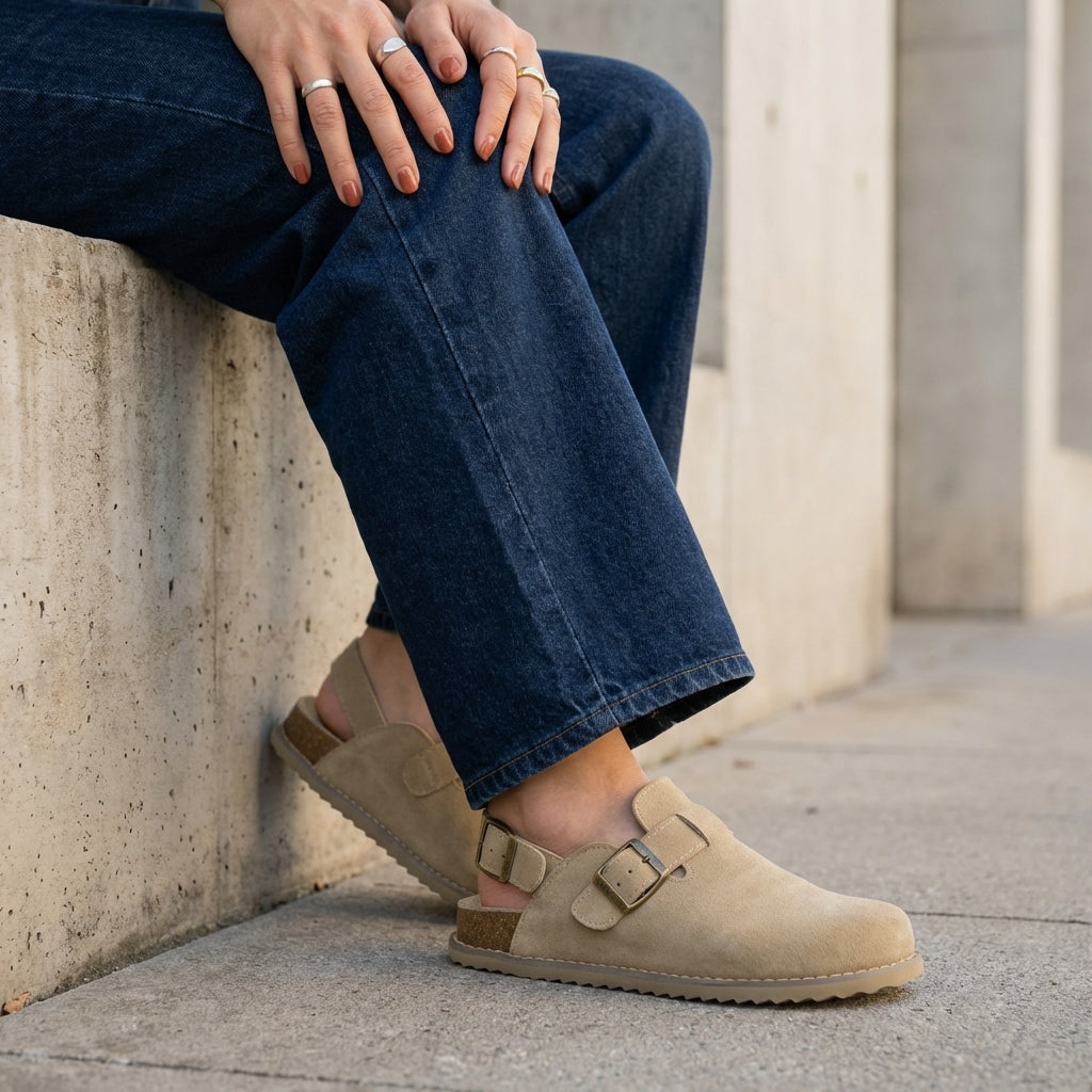 Brooklyn Suede Womens Slides - view 9