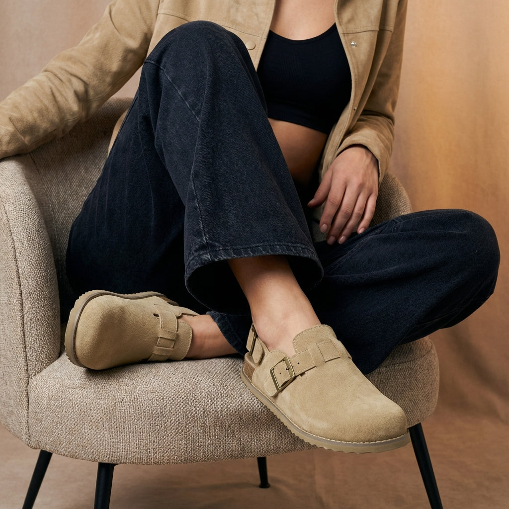 Brooklyn Suede Womens Slides - view 11
