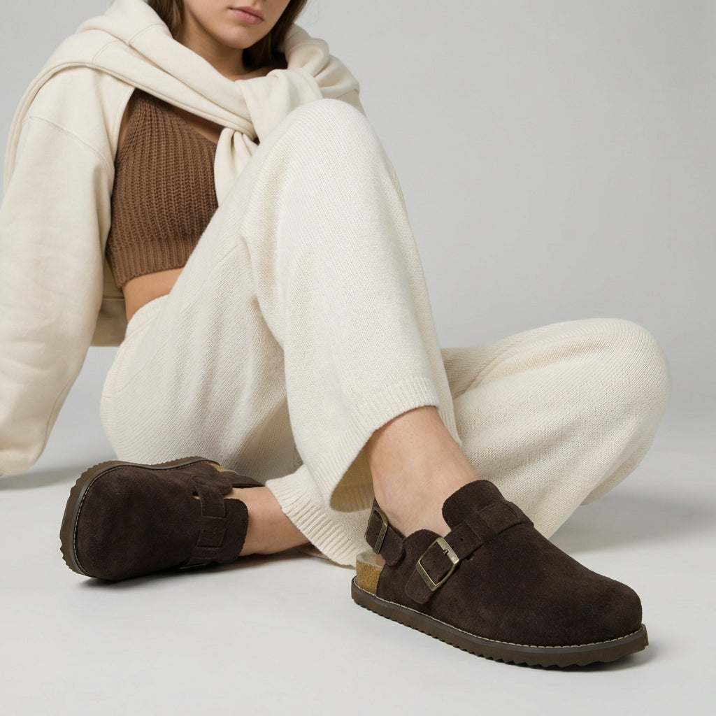 Brooklyn Suede Womens Slides - view 40