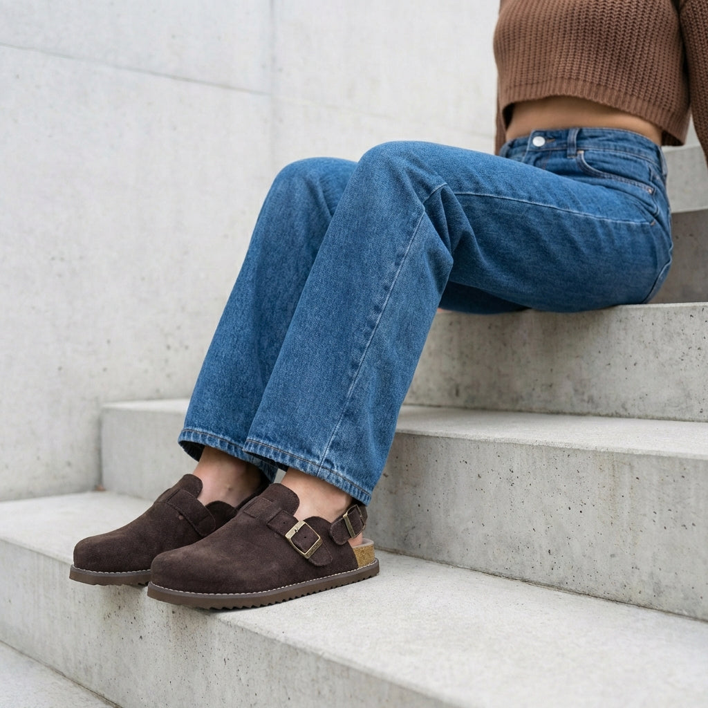 Brooklyn Suede Womens Slides - view 39