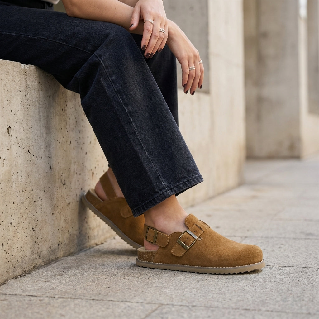 Brooklyn Suede Womens Slides - view 29