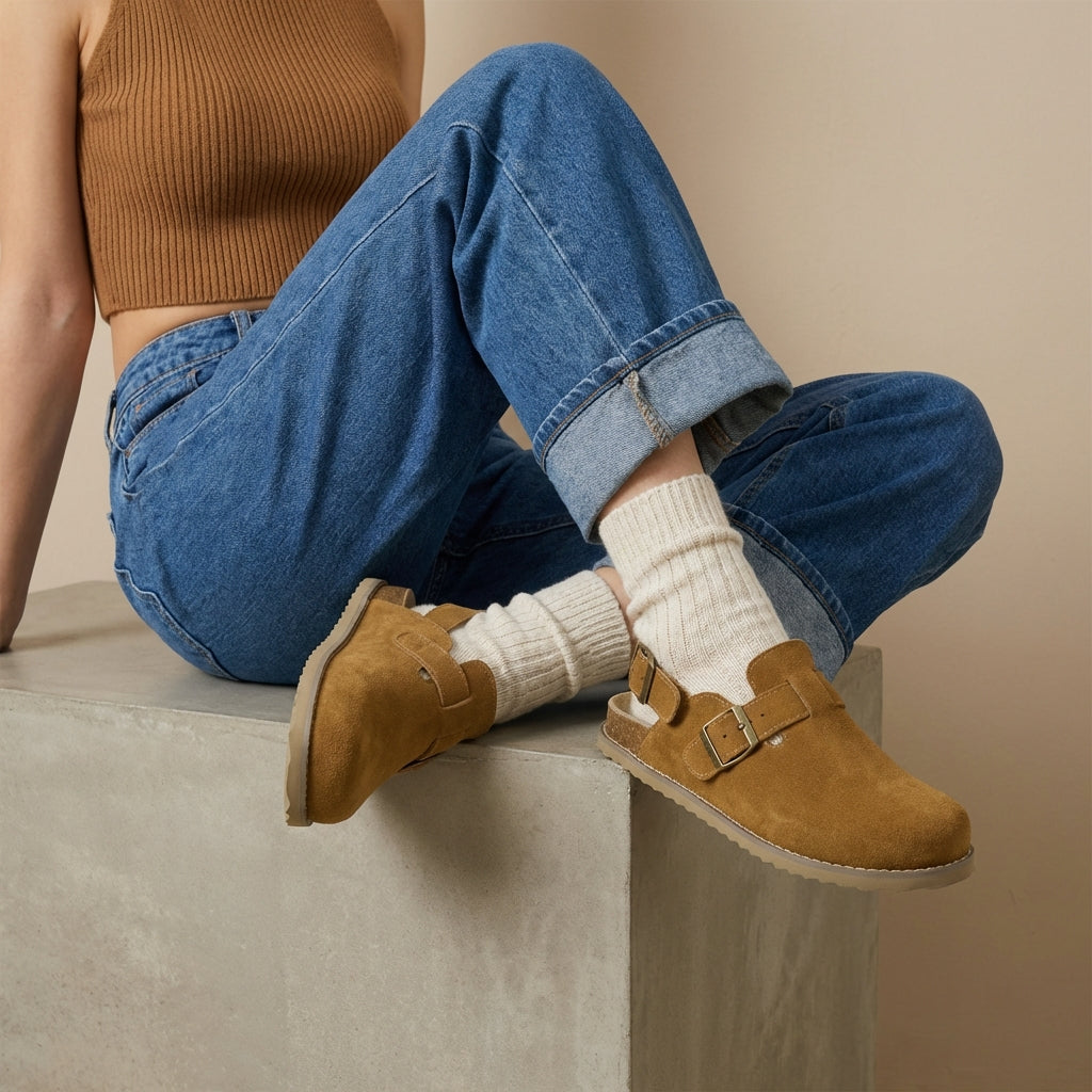 Brooklyn Suede Womens Slides - view 28