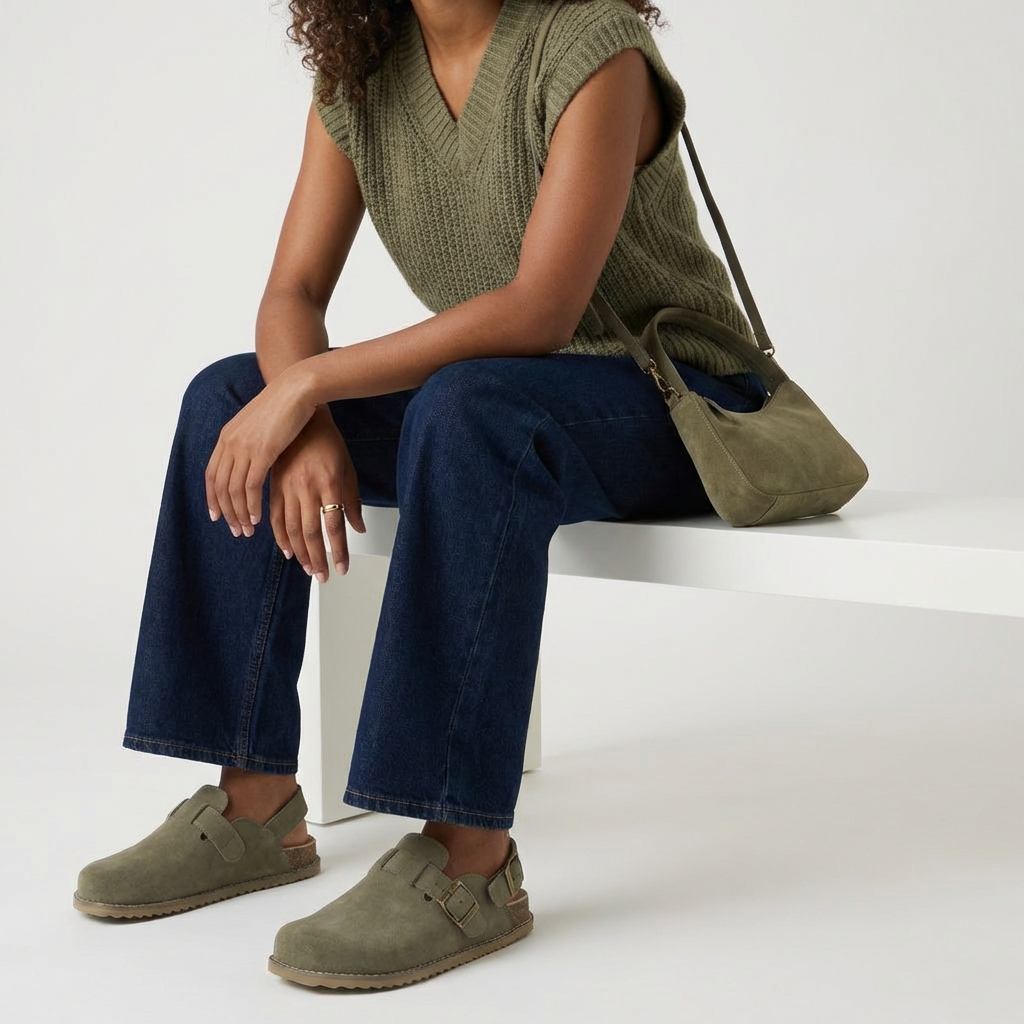 Brooklyn Suede Womens Slides - view 49