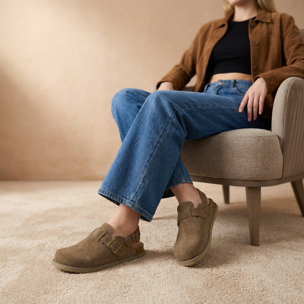 Brooklyn Suede Womens Slides - view 58