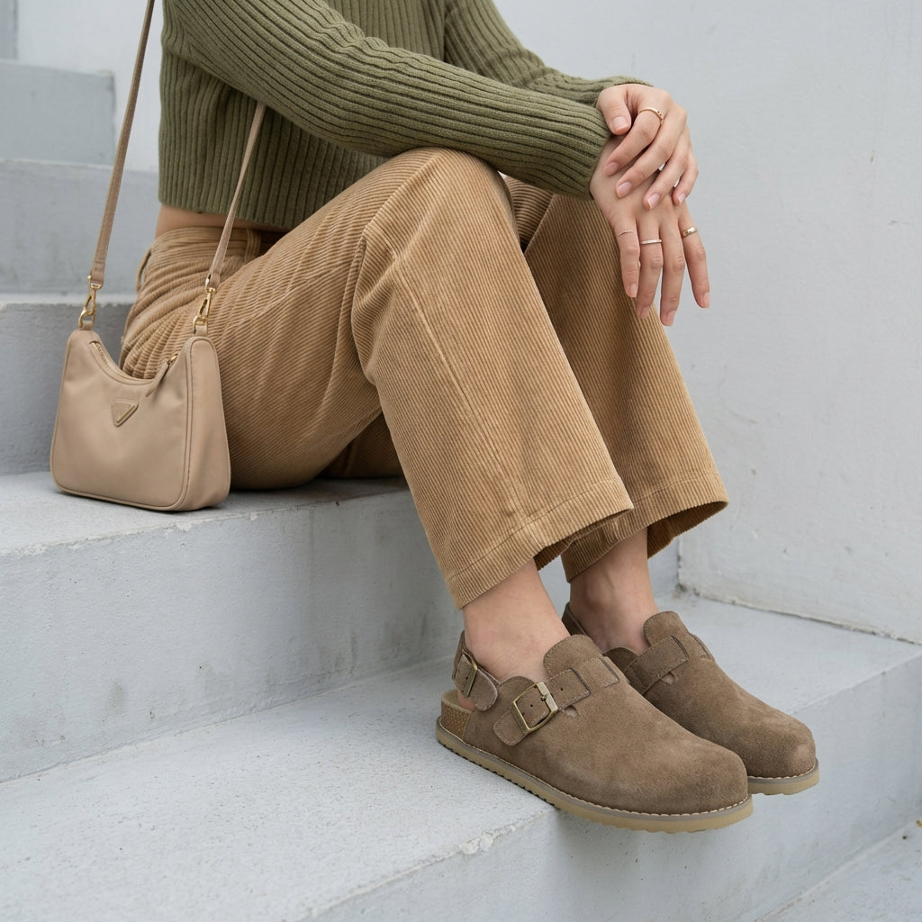 Brooklyn Suede Womens Slides - view 60