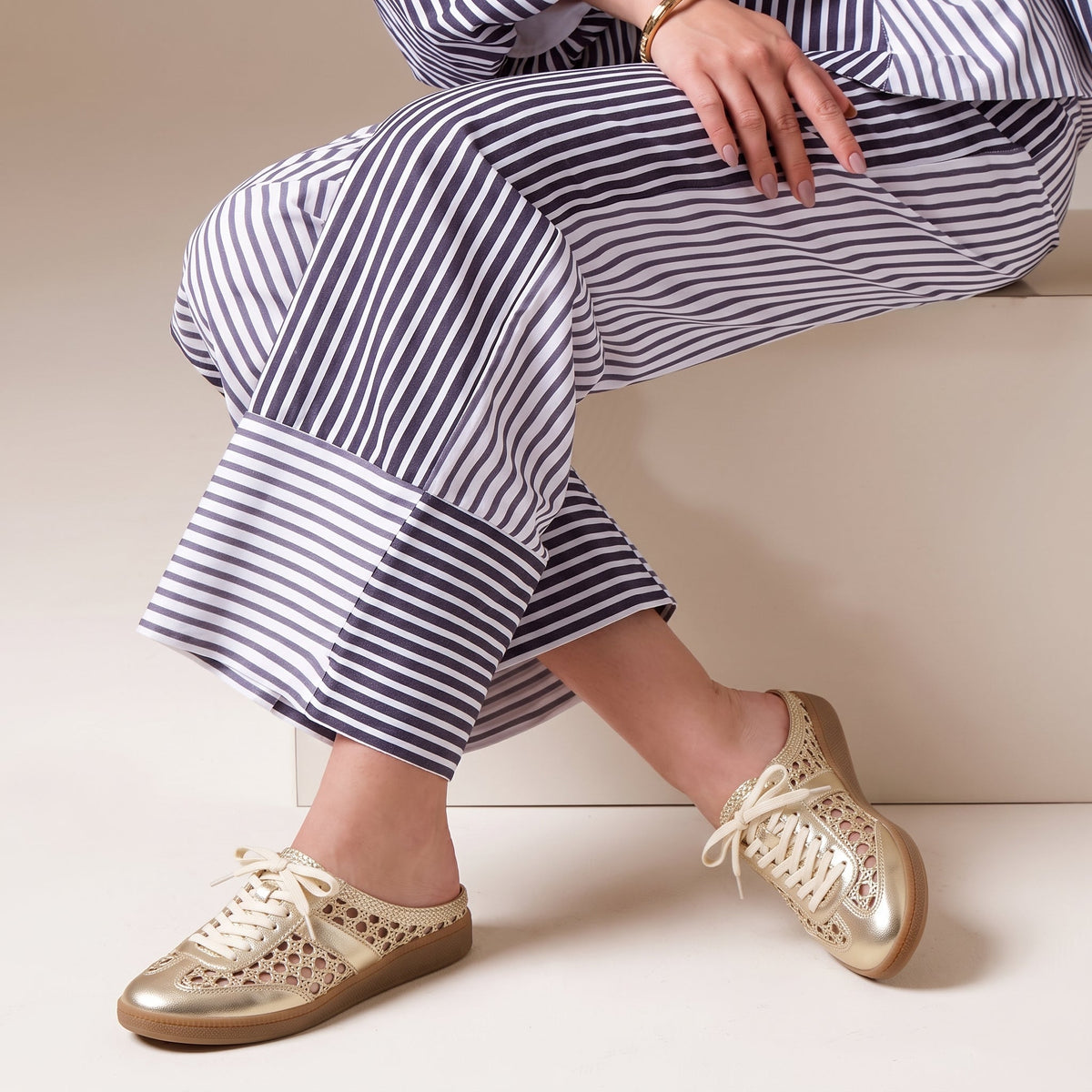 Buffy Woven Sneaker Mules - view 2