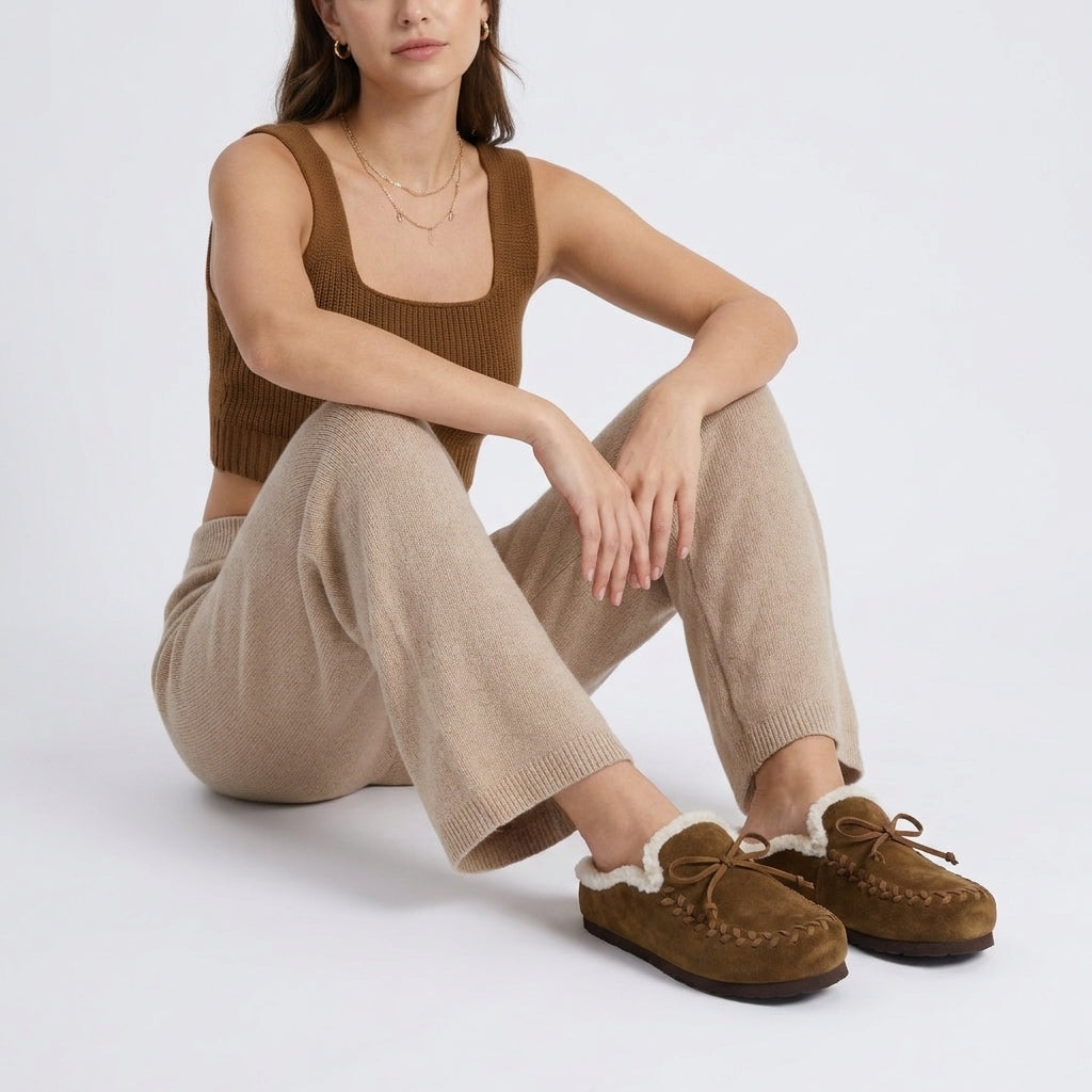 Creek Genuine Suede Slippers - view 9