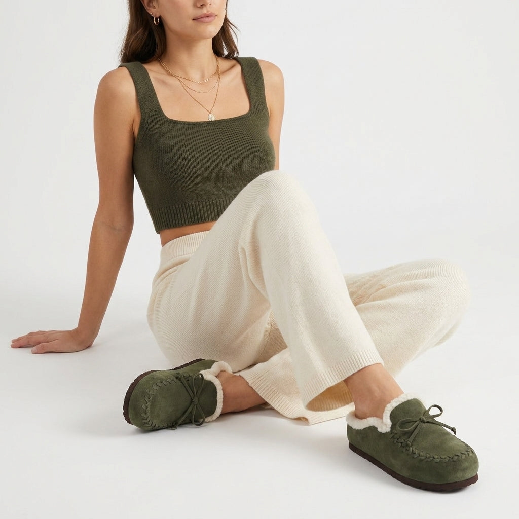 Creek Genuine Suede Slippers - view 52