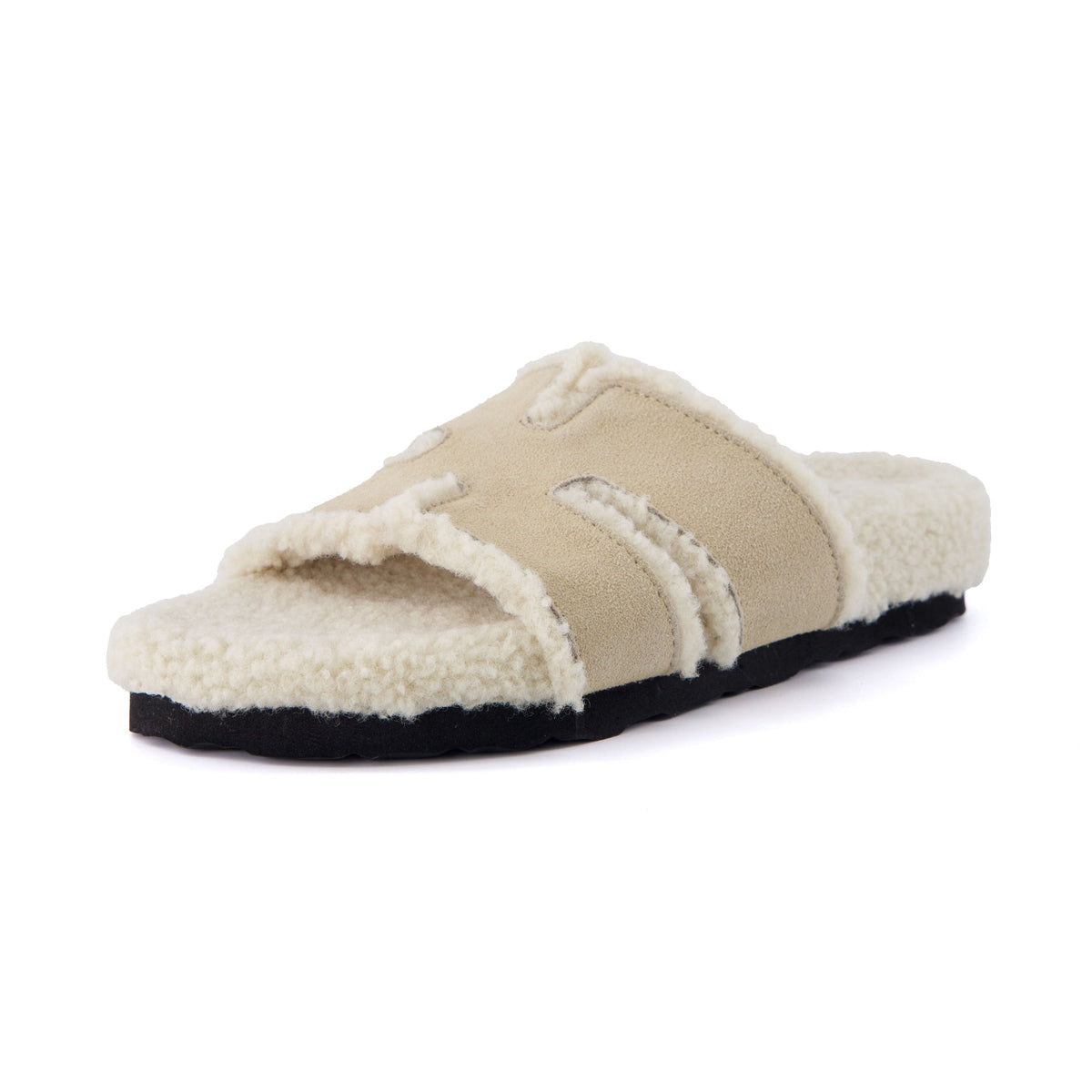 Cuddle Shearling Footbed Sandal - view 3