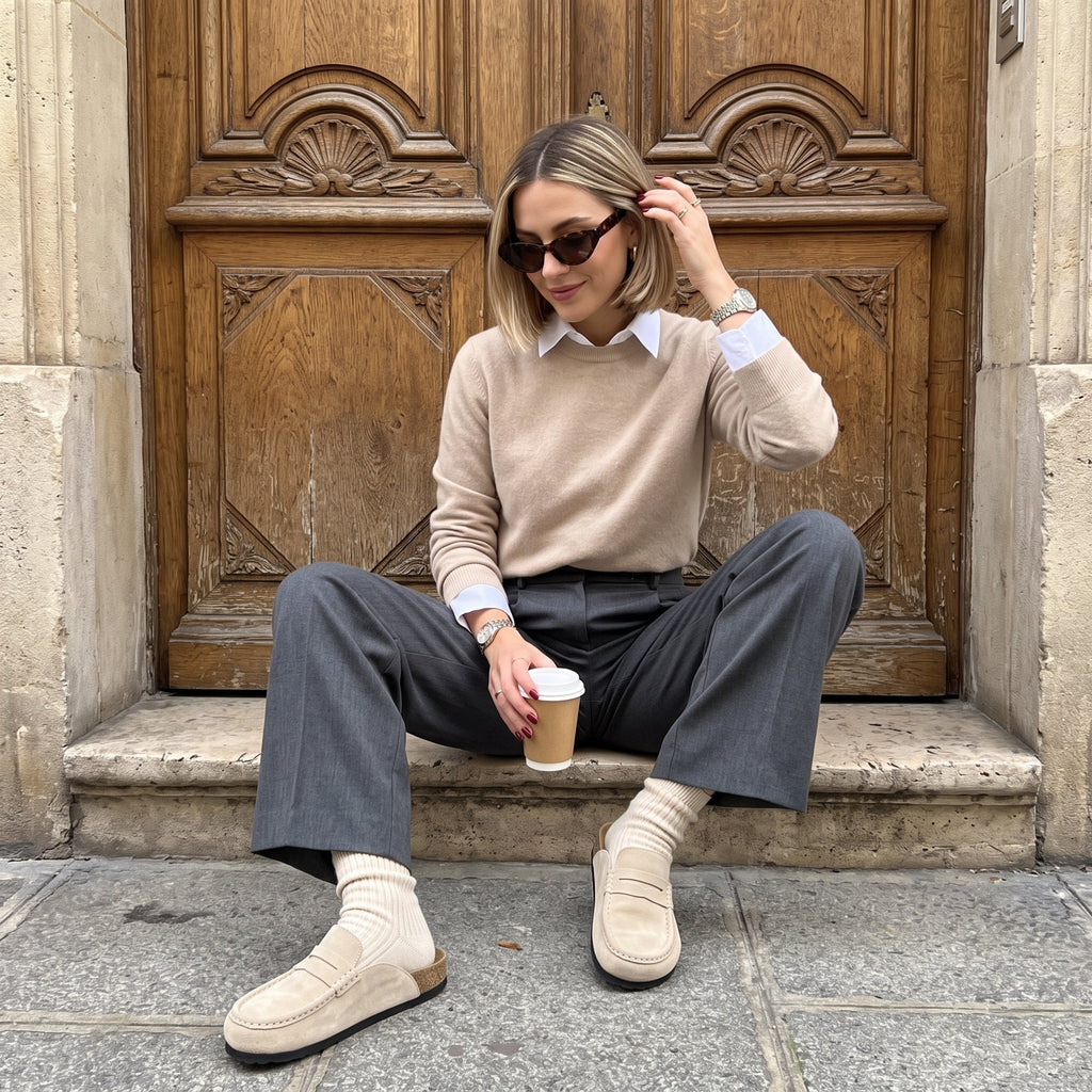 Fondu Leather Clogs - view 12