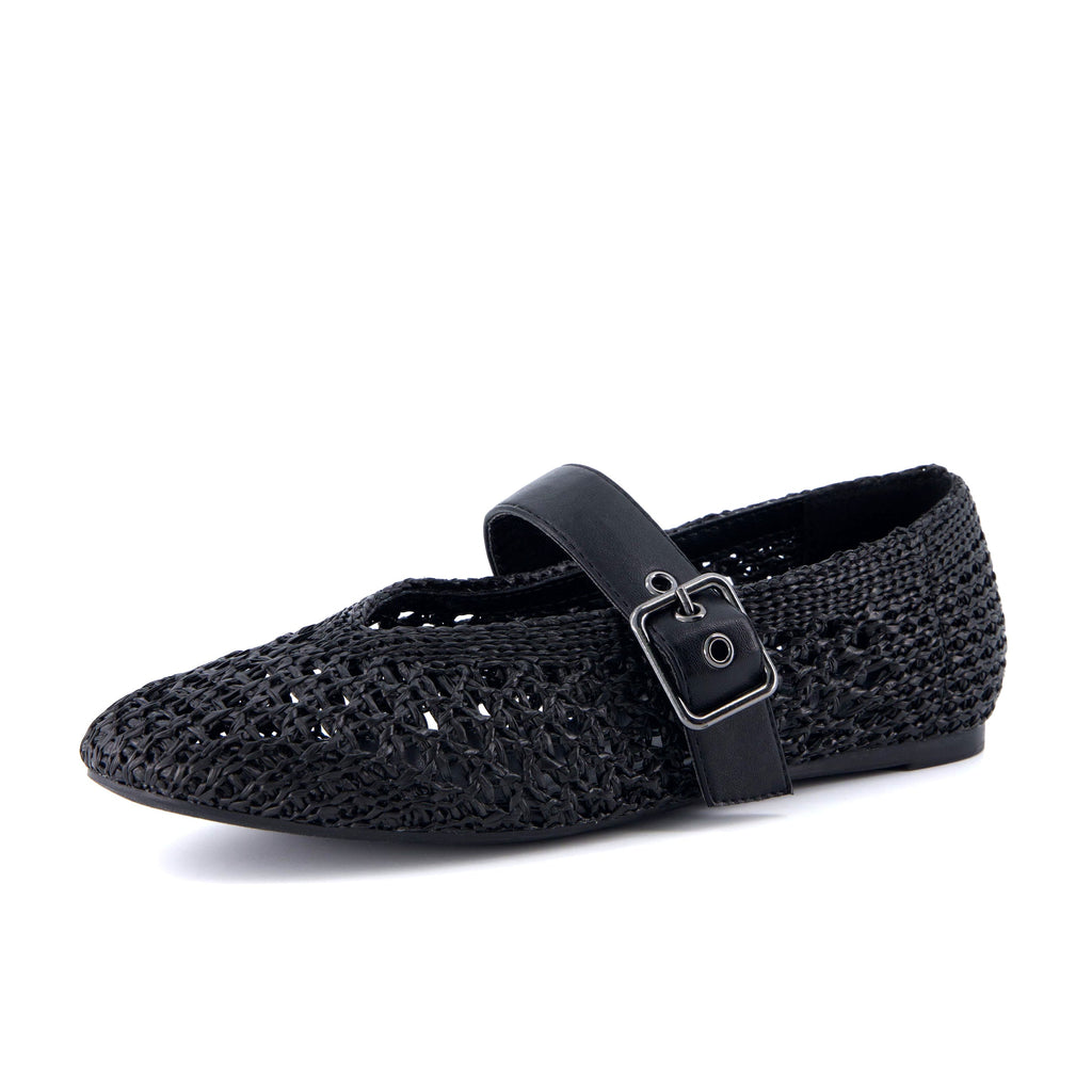 Gabby Woven Mary Jane Flats - view 3