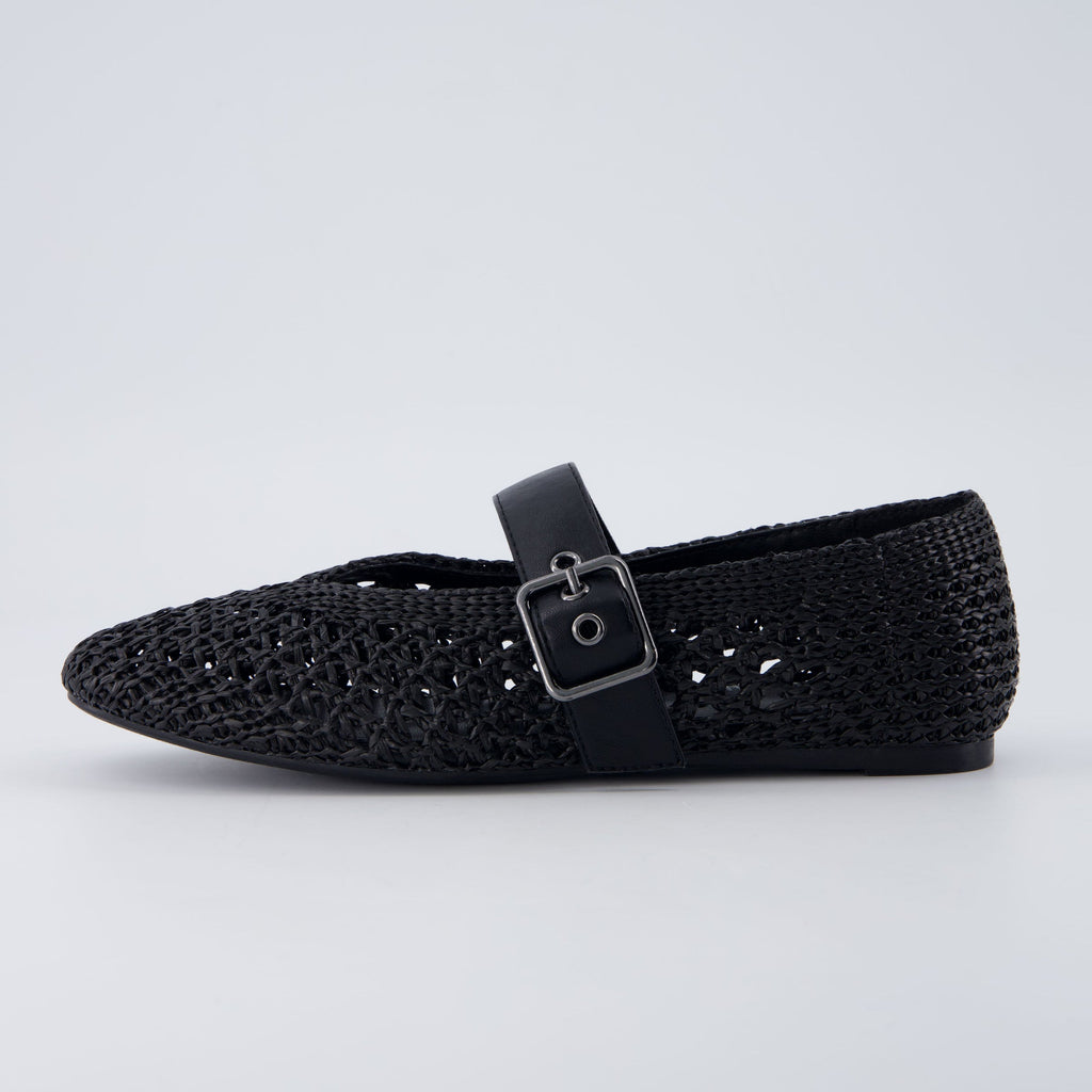 Gabby Woven Mary Jane Flats - view 1