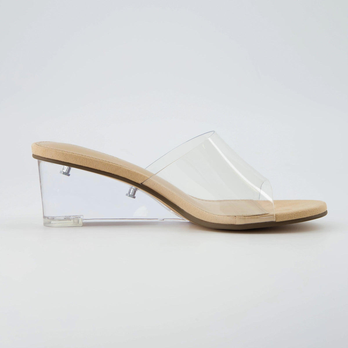 Gloss Lucite Wedge Sandals - view 5