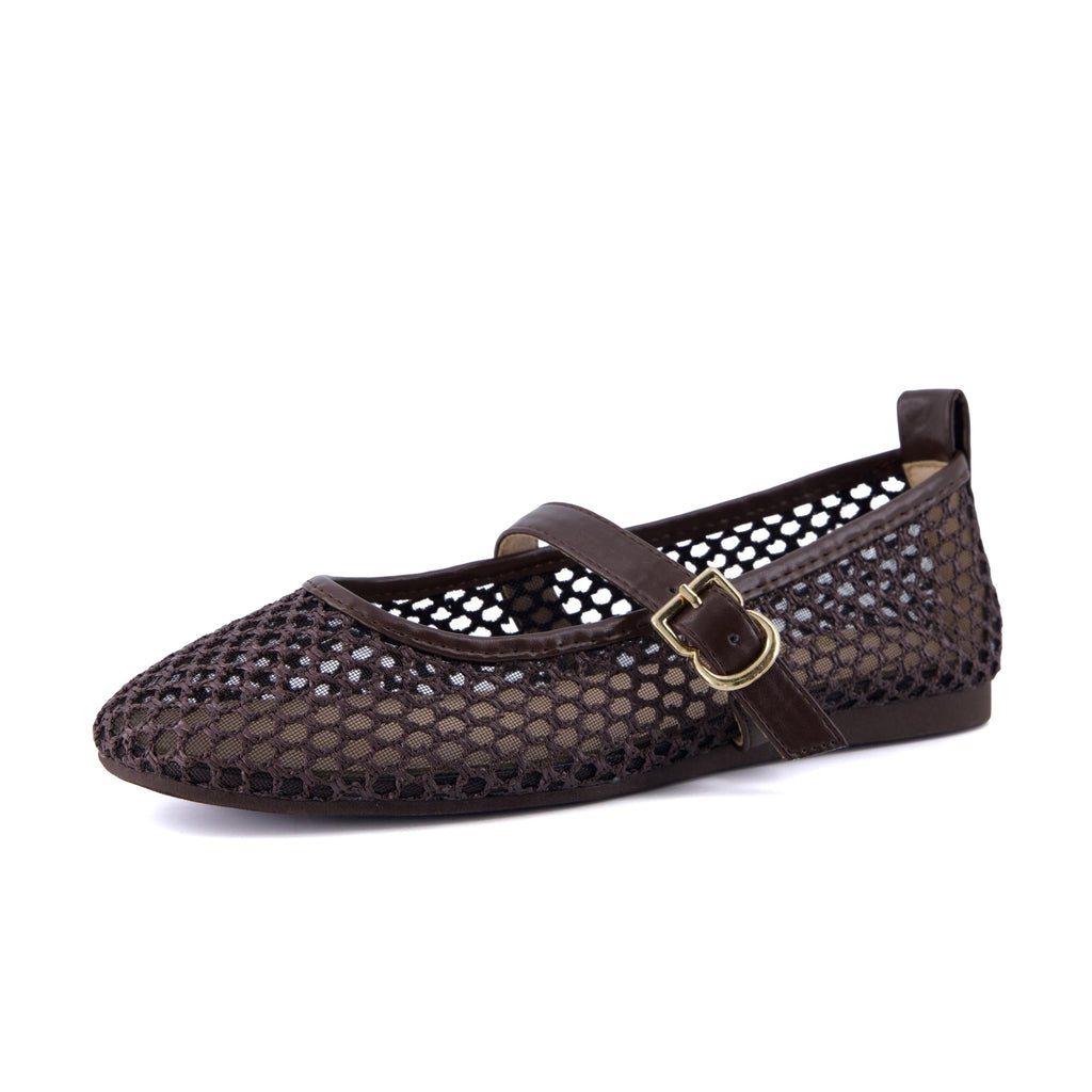 Gracie Mesh Mary Jane Flats - view 3