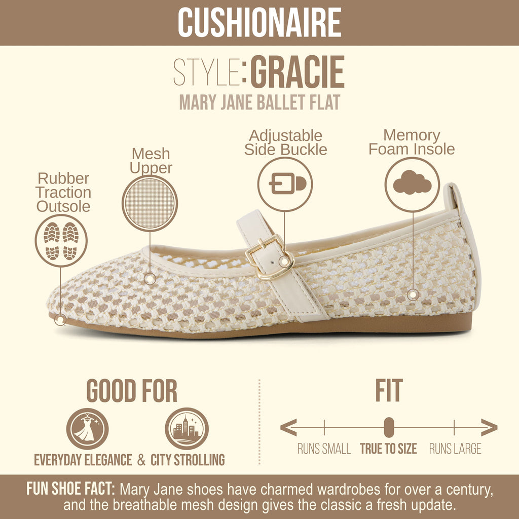 Gracie Mesh Mary Jane Flats - view 24