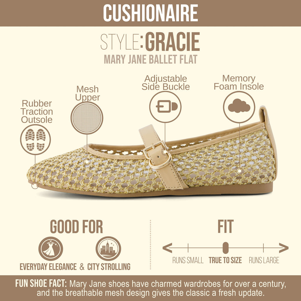 Gracie Mesh Mary Jane Flats - view 37