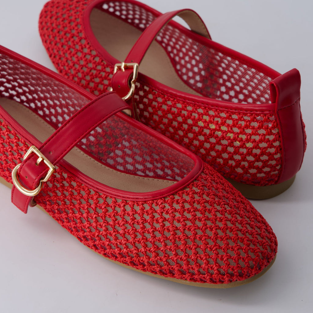 Gracie Mesh Mary Jane Flats - view 50