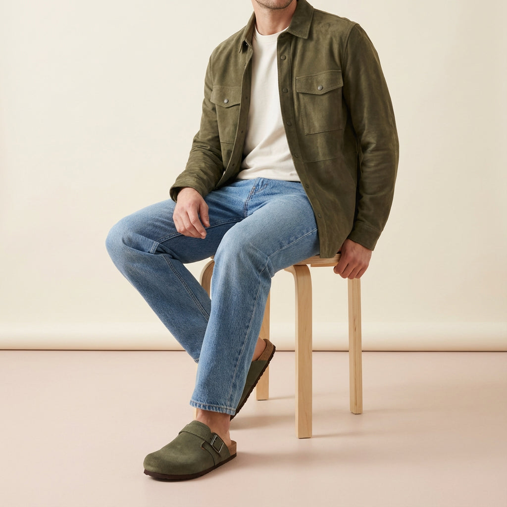 Hugo Genuine Suede Clogs - view 29