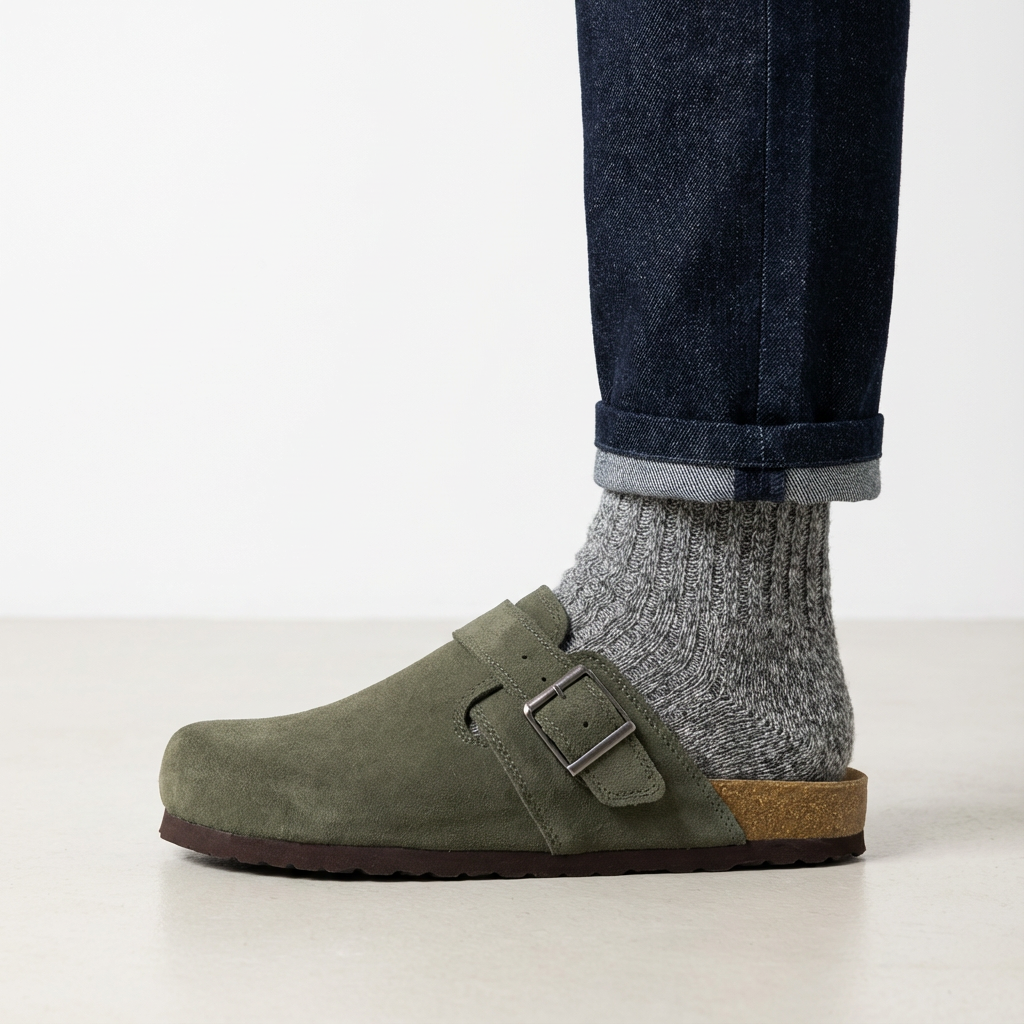 Hugo Genuine Suede Clogs - view 30