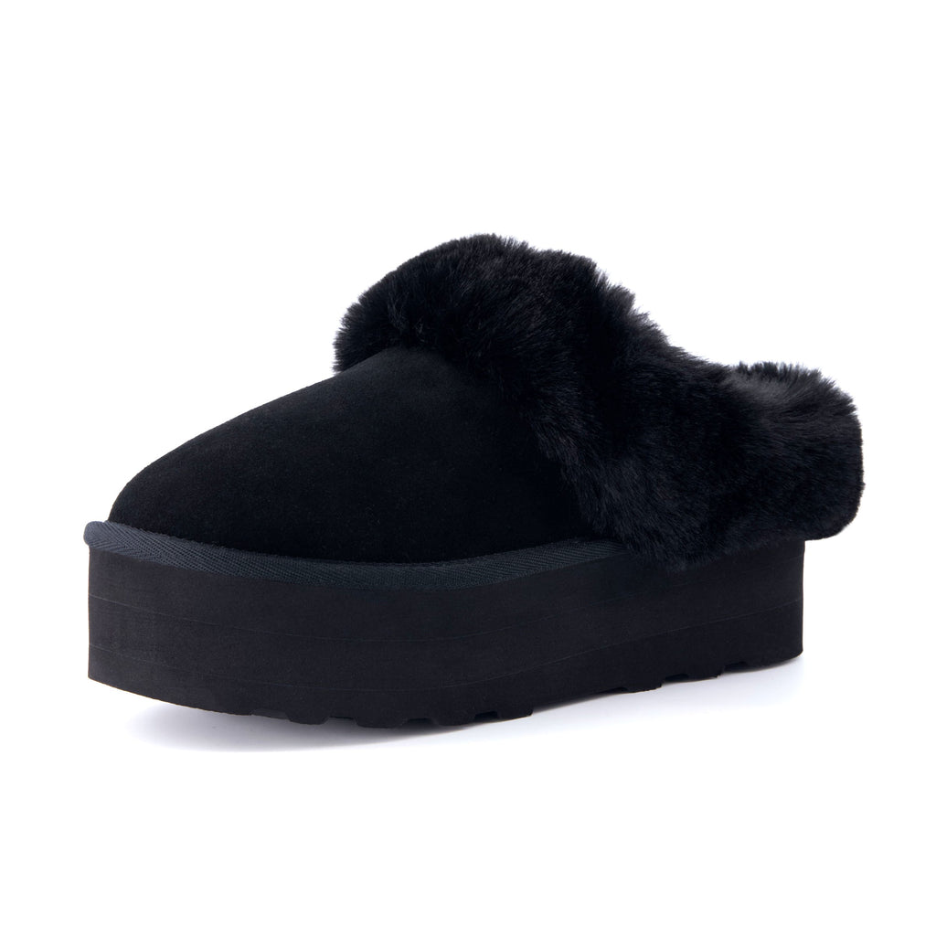 Husky Suede Cozy Platform Mule - view 9