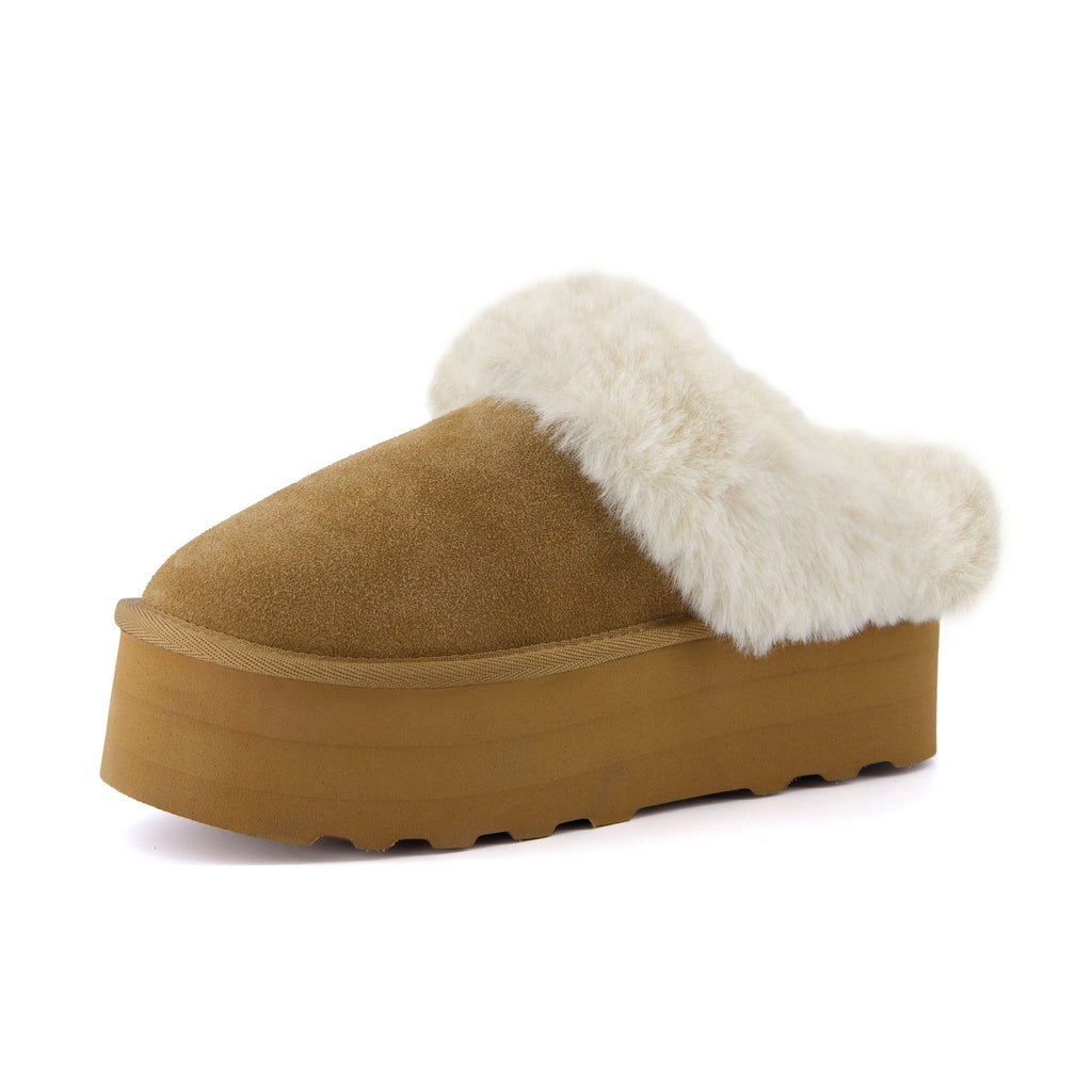 Husky Suede Cozy Platform Mule - view 3