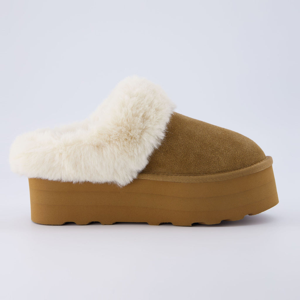Husky Suede Cozy Platform Mule - view 5