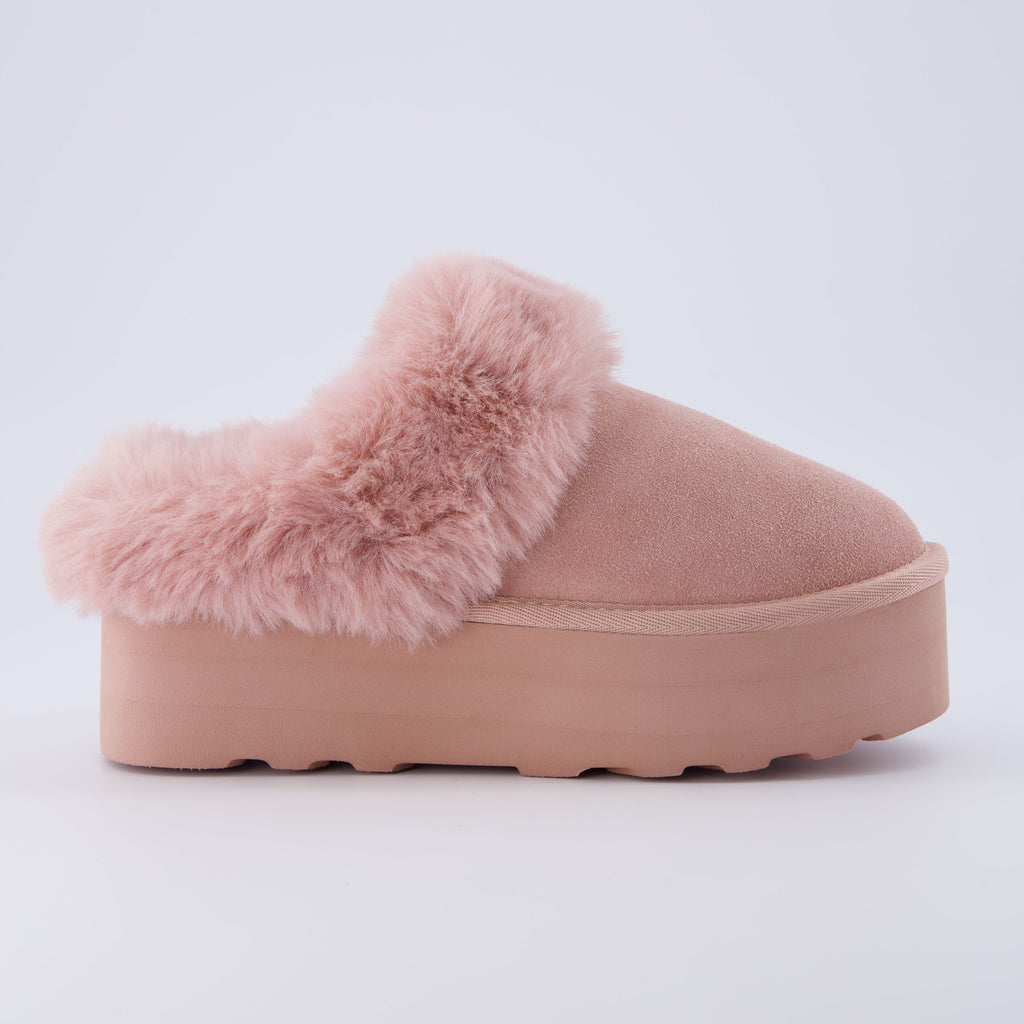 Husky Suede Cozy Platform Mule - view 18