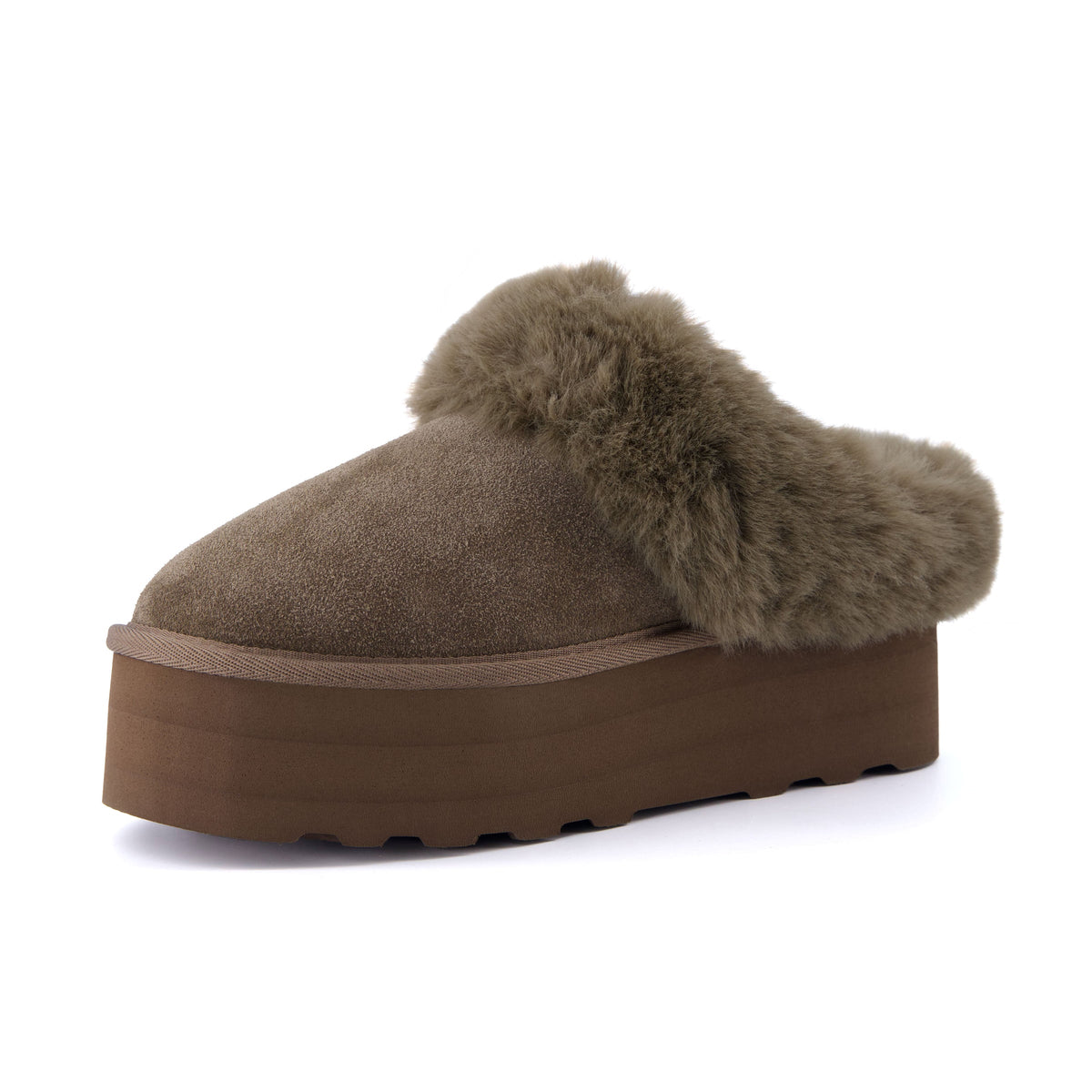 Husky Suede Cozy Platform Mule - view 22