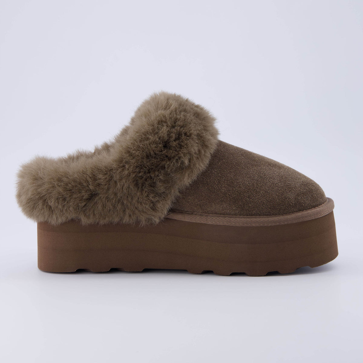 Husky Suede Cozy Platform Mule - view 24