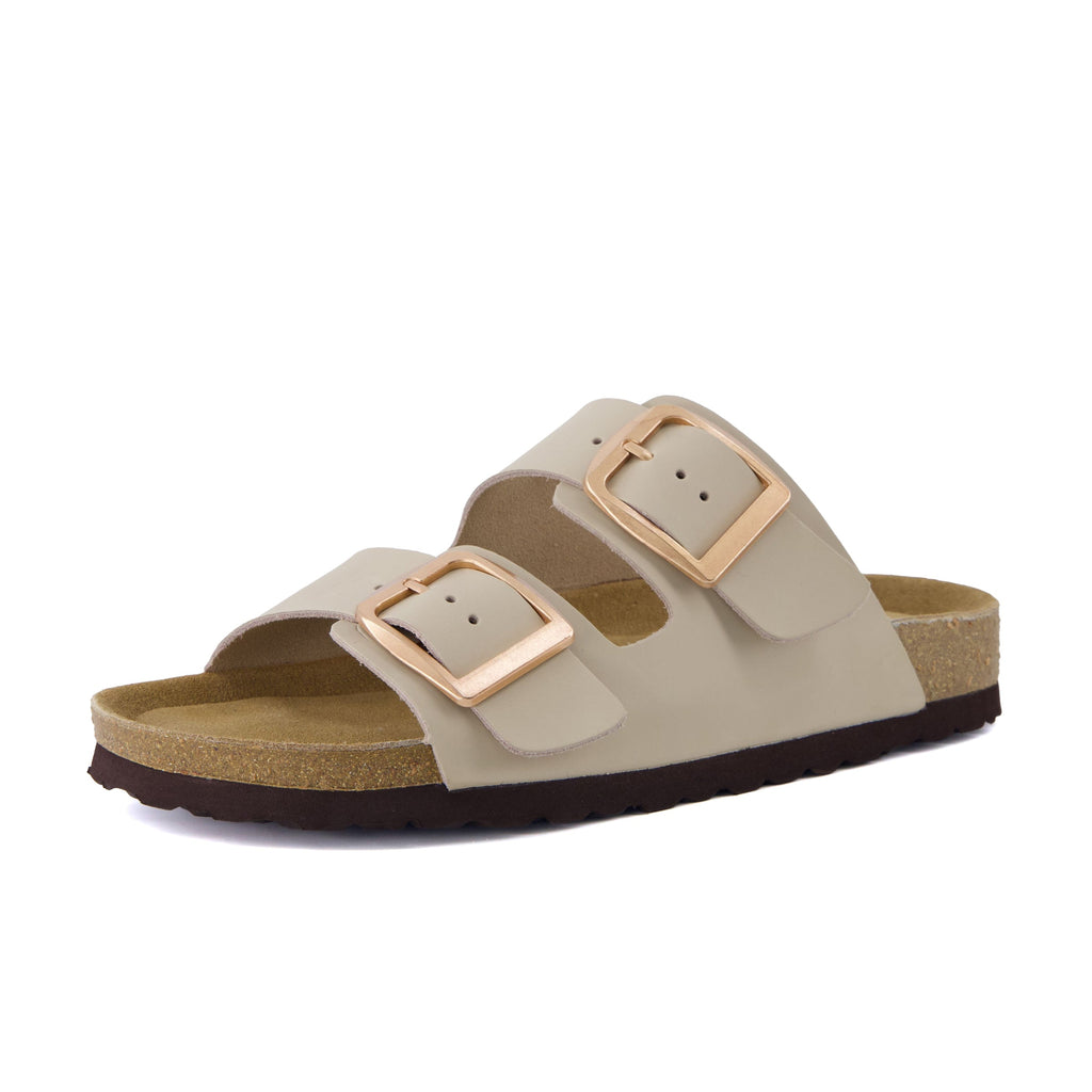 Laz Genuine Suede Slides - view 3