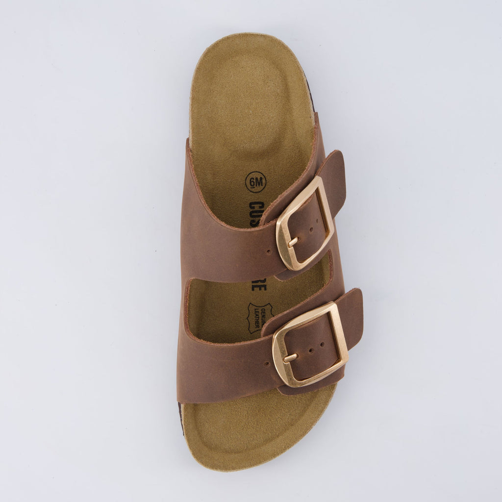 Laz Genuine Suede Slides - view 56