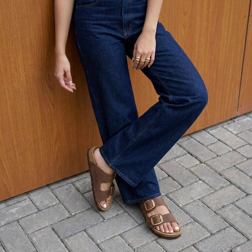 Laz Genuine Suede Slides - view 59