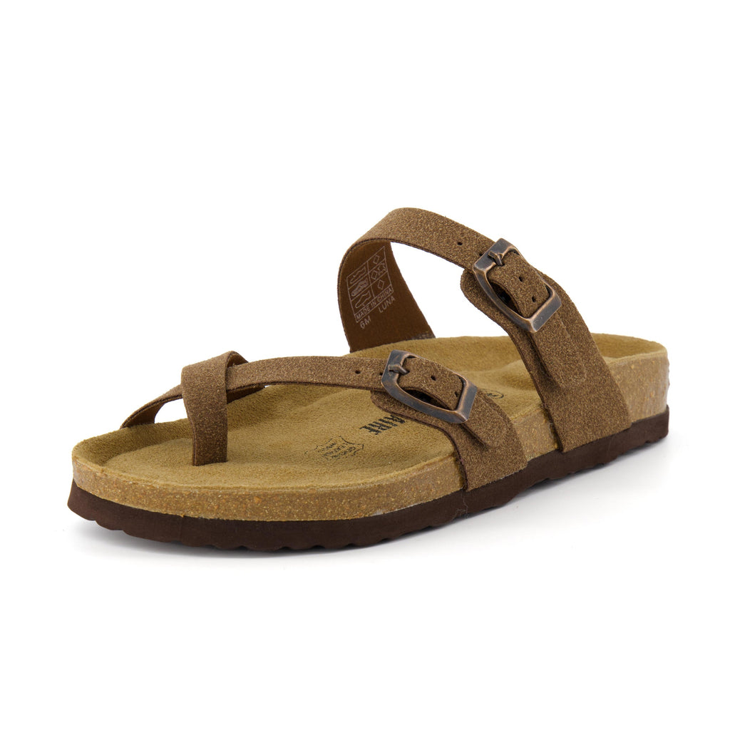 Luna Cork Footbed Sandal Suedes - view 2