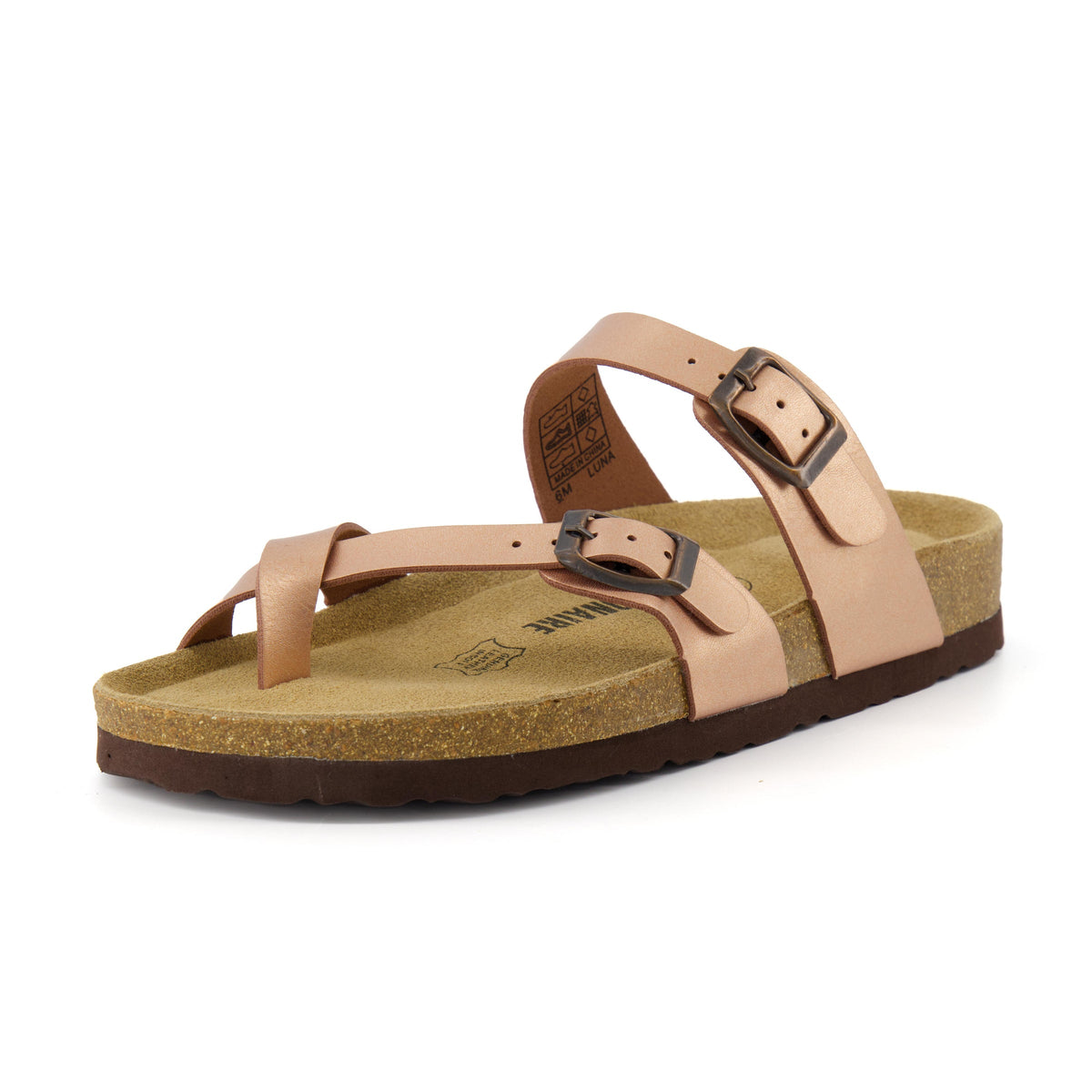 Luna Cork Footbed Sandal Metallics - view 2