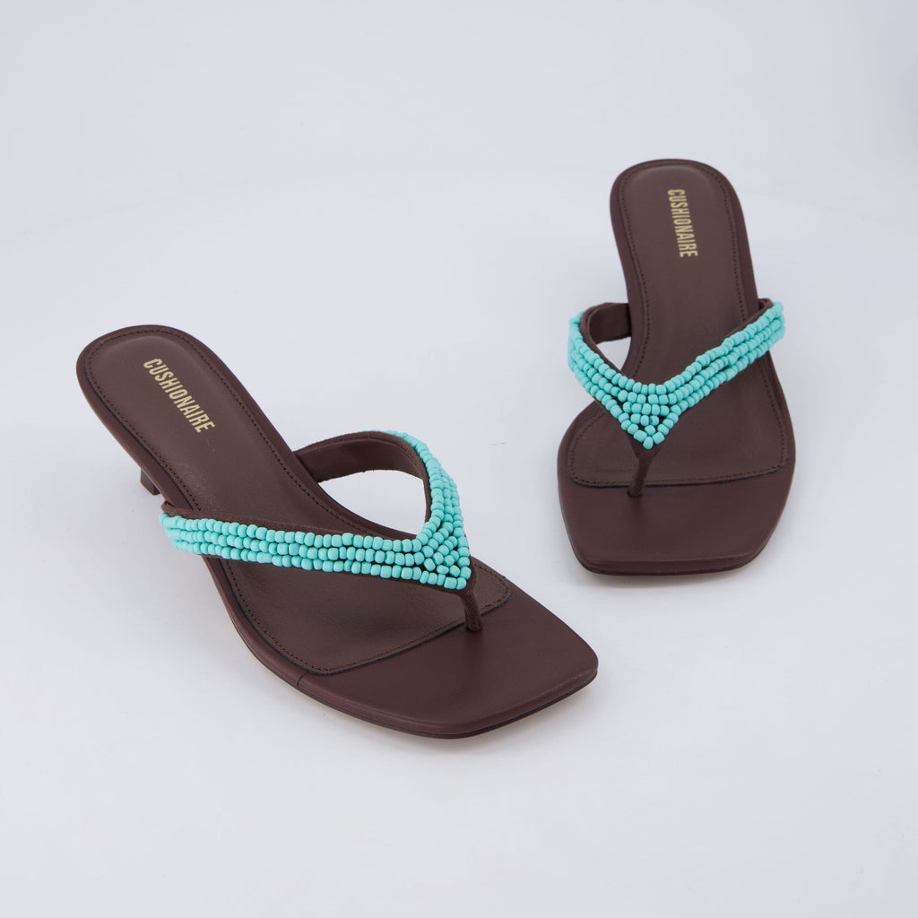 Mila Beaded Kitten Heels - view 1