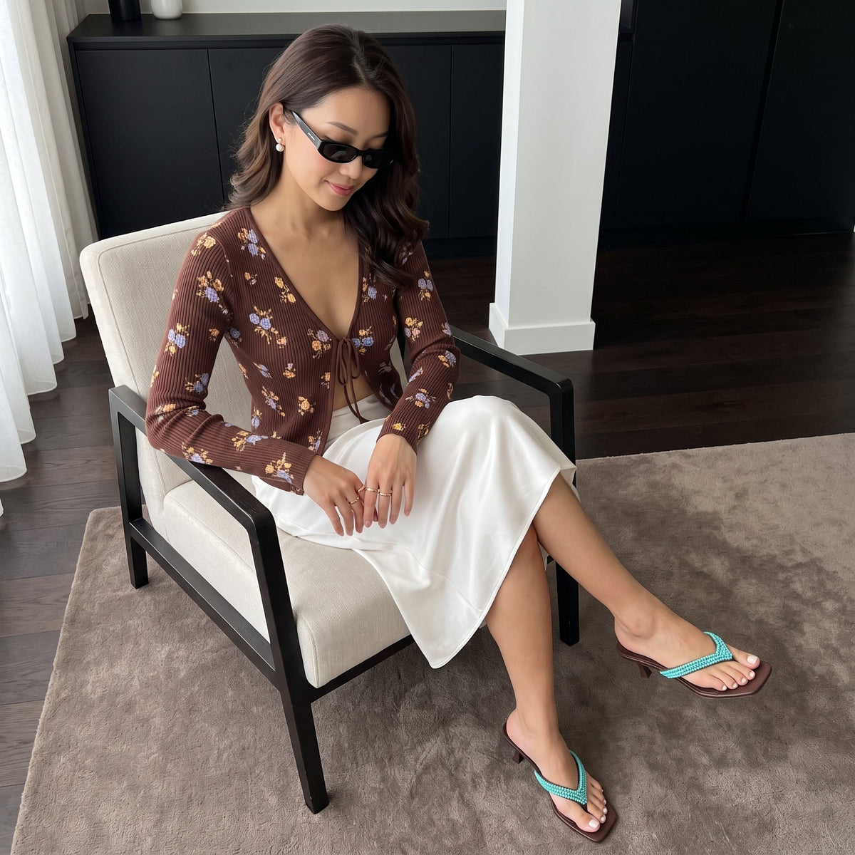 Mila Beaded Kitten Heels - view 9