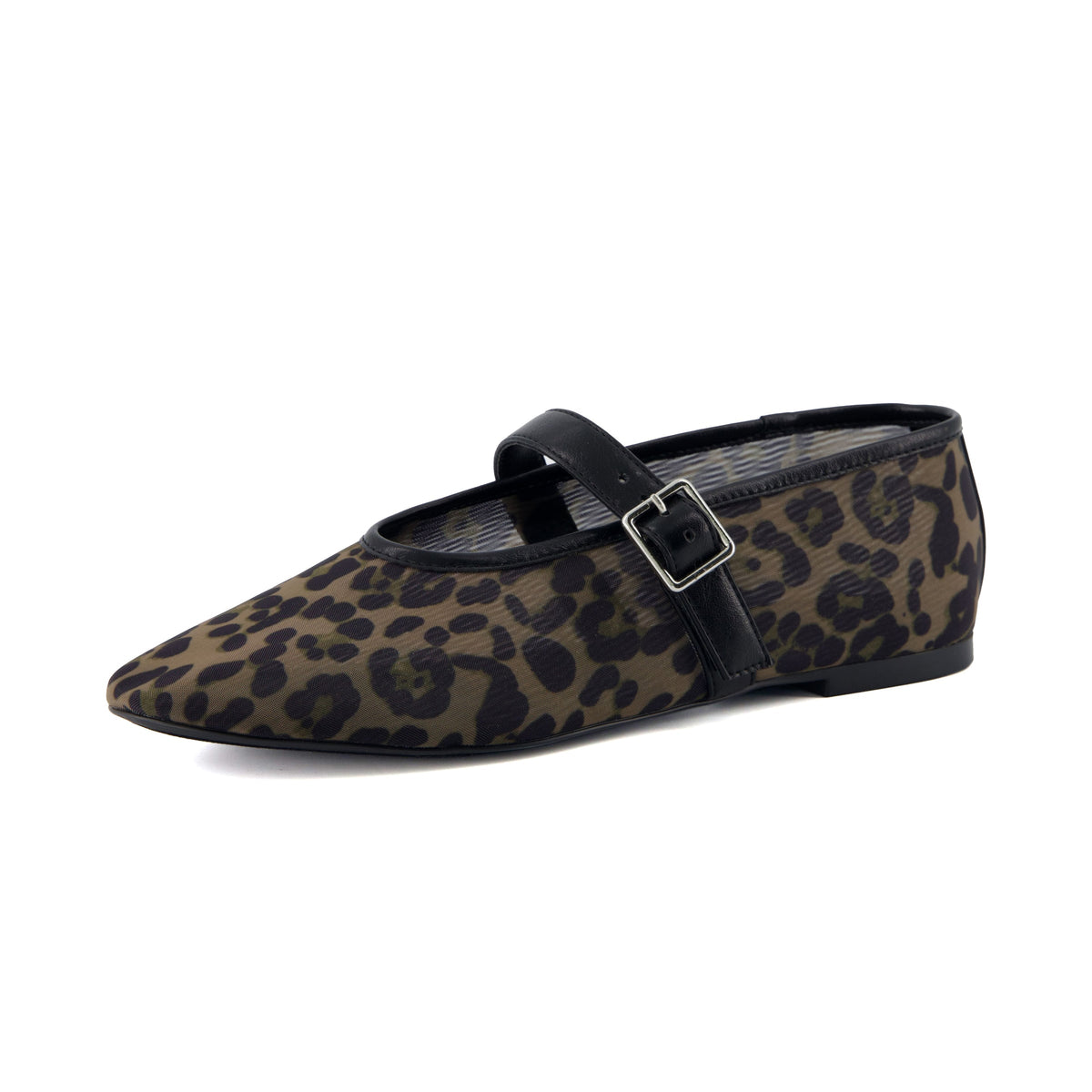 Moma Leopard Print Mary Jane Flat - view 2