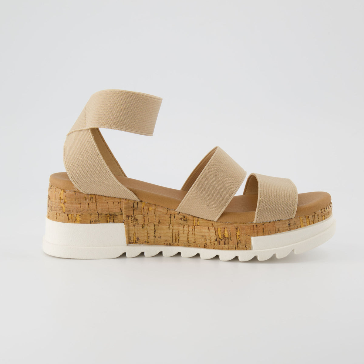 Naomi Stretch Cork Wedge Sandal - view 4