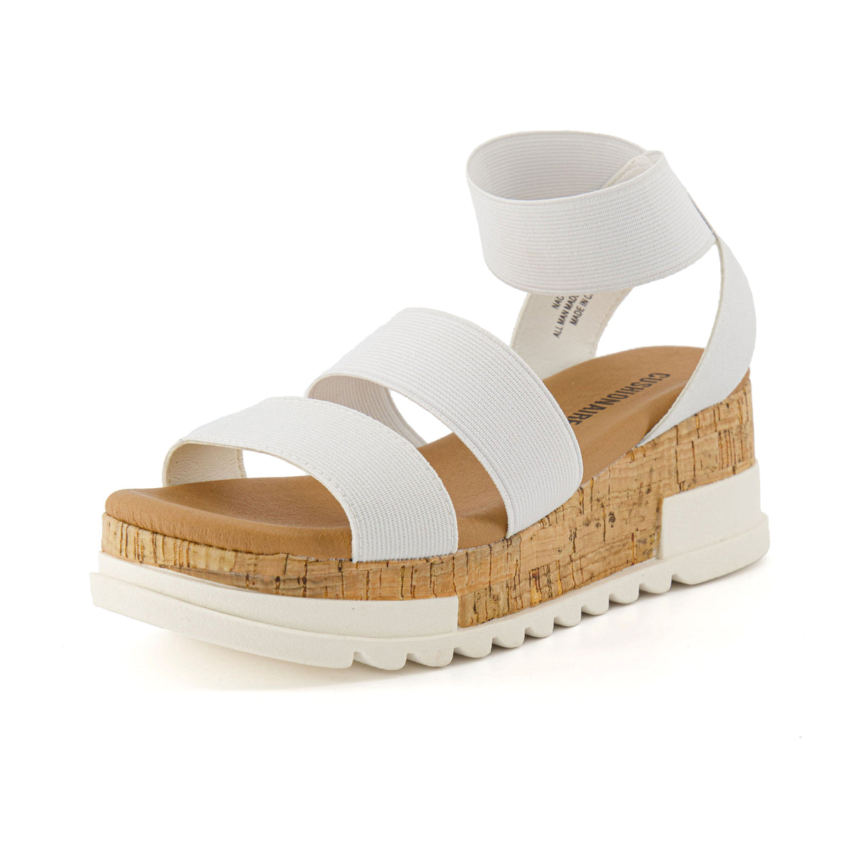 Naomi Stretch Cork Wedge Sandal - view 8