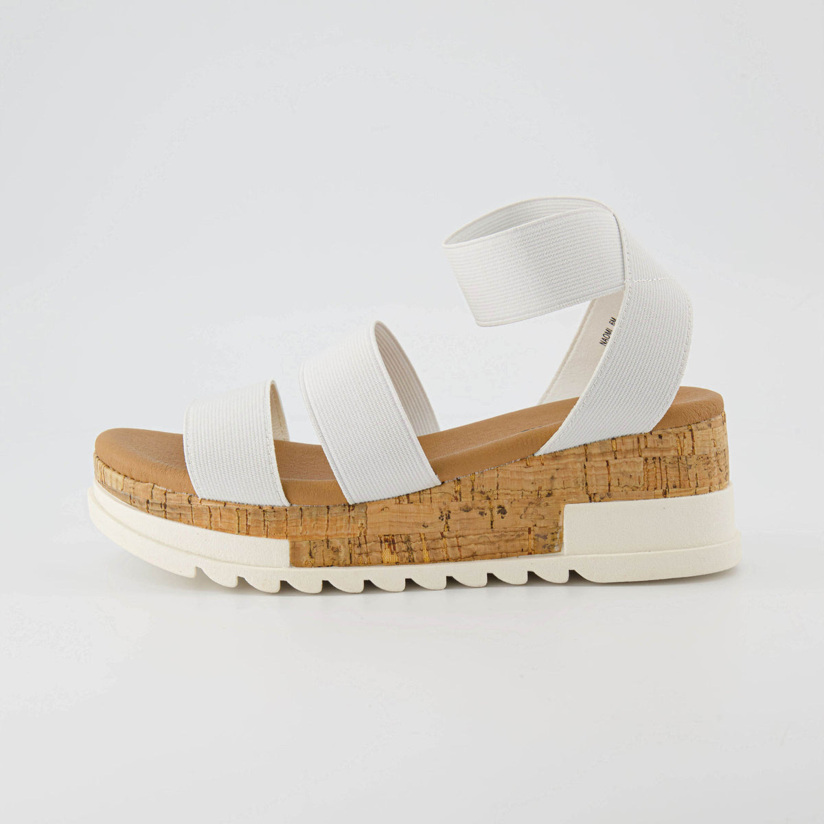 Naomi Stretch Cork Wedge Sandal - view 7