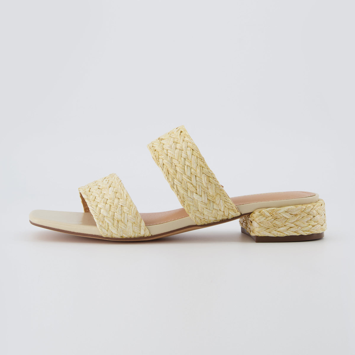 Niki Raffia Block Heel Sandals - view 1