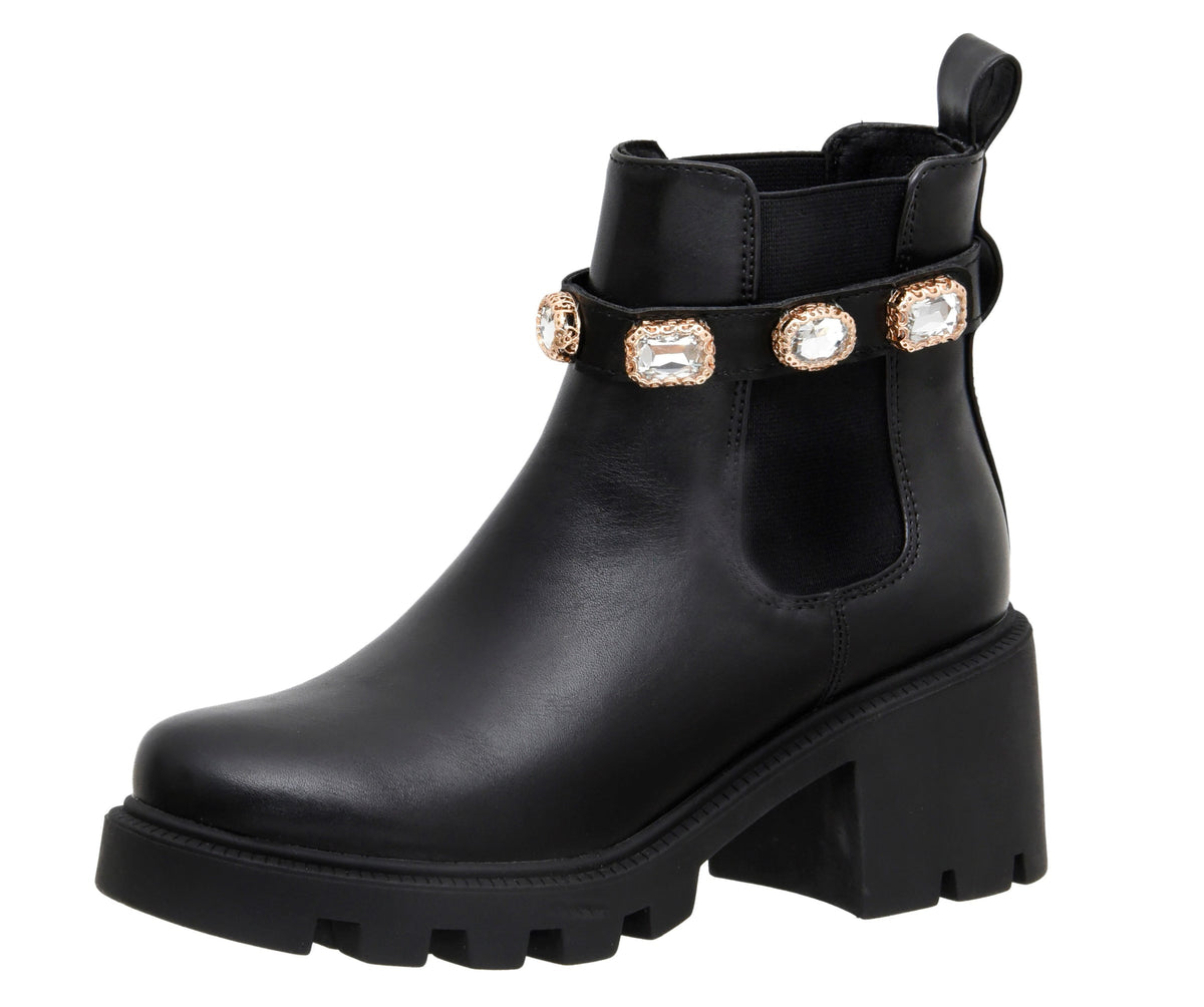 Julie Studded Strap Chelsea Boot - view 2